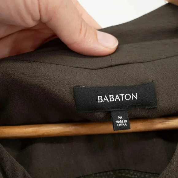 Aritzia Babaton Olivier Draped Zip lightweight front Jersey Moto sweater/jacket - Picture 2 of 7